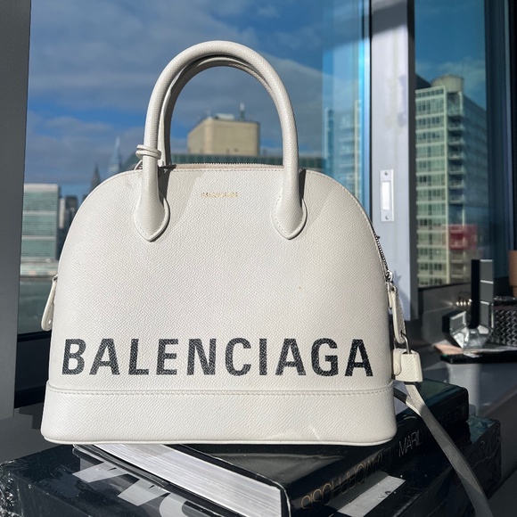 BALENCIAGA Ville Top Handle white - Picture 1 of 12